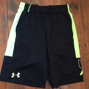 Black under armour basketball shorts for boys